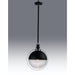 Axiom Black / Satin Nickel LED Single Pendant - Pendants