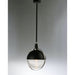 Axiom Black / Satin Nickel LED Single Pendant - Pendants
