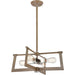 Axis Light Wood Satin Nickel Pendant - Pendants