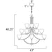 Axis Satin Nickel Chandelier - Chandeliers