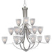 Axis Satin Nickel Chandelier - Chandeliers