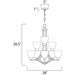 Axis Satin Nickel Chandelier - Chandeliers