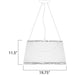 Bahama White LED Outdoor Pendant - Outdoor Pendant