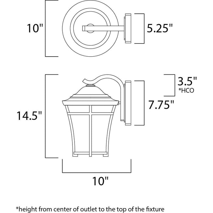Balboa DC Copper Oxide Outdoor Wall Mount - Outdoor Wall Mount