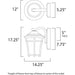 Balboa DC LED E26 Copper Oxide LED Outdoor Wall Mount - Outdoor Wall Mount