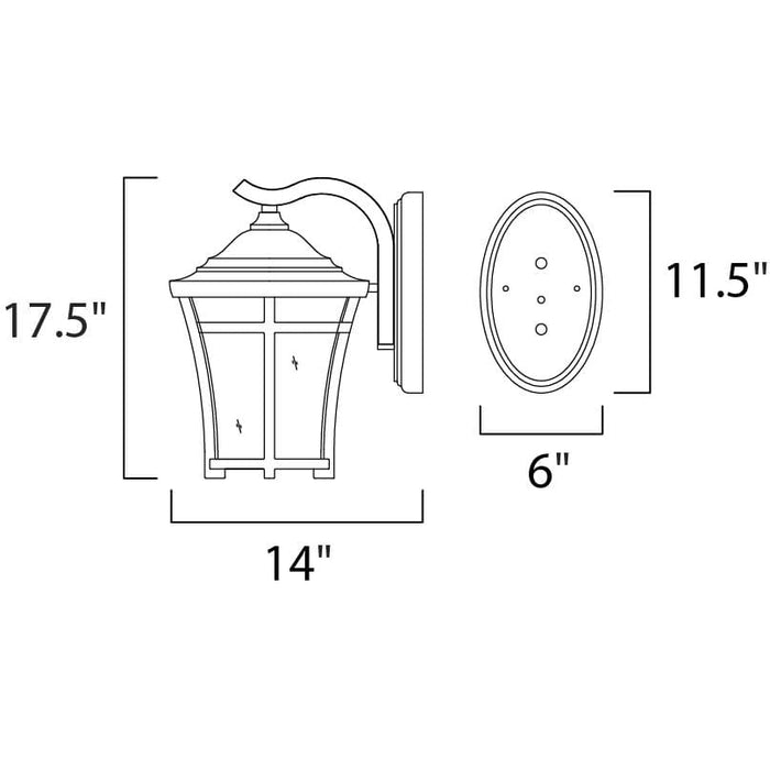 Balboa VX Copper Oxide Outdoor Wall Mount - Outdoor Wall Mount