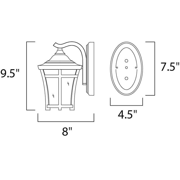 Balboa VX Copper Oxide Outdoor Wall Mount - Outdoor Wall Mount