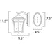 Balboa VX Copper Oxide Outdoor Wall Mount - Outdoor Wall Mount