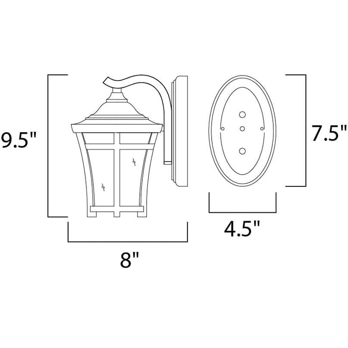 Balboa VX LED E26 Copper Oxide LED Outdoor Wall Mount - Outdoor Wall Mount