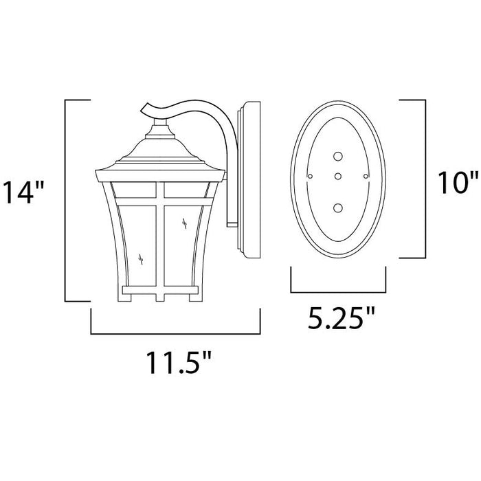 Balboa VX LED E26 Copper Oxide LED Outdoor Wall Mount - Outdoor Wall Mount