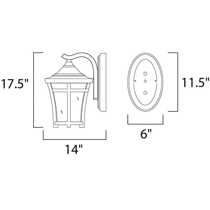 Balboa VX LED E26 Copper Oxide LED Outdoor Wall Mount - Outdoor Wall Mount