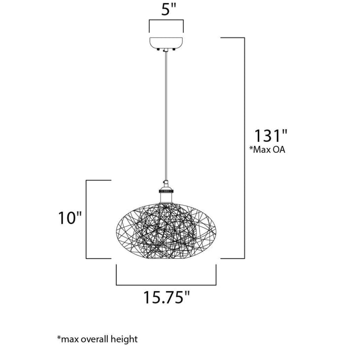 Bali Chocolate Outdoor Pendant - Outdoor Pendant