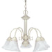 Ballerina Textured White Chandelier - Chandeliers