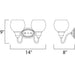 Ballord Polished Chrome Bath Vanity - Bath Vanity
