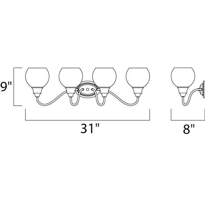 Ballord Satin Nickel Bath Vanity - Bath Vanity