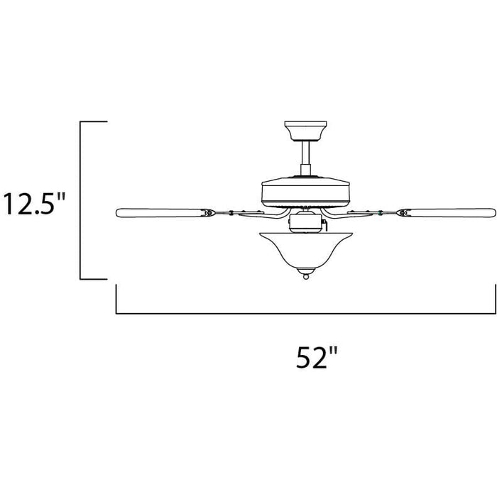 Basic-Max Matte White Indoor Ceiling Fan - Indoor Ceiling Fan