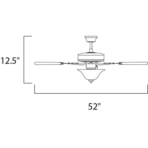 Basic-Max Oil Rubbed Bronze / Walnut / Pecan Indoor Ceiling Fan - Indoor Ceiling Fan