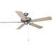 Basic-Max Satin Nickel / Silver / Maple Indoor Ceiling Fan - Indoor Ceiling Fan