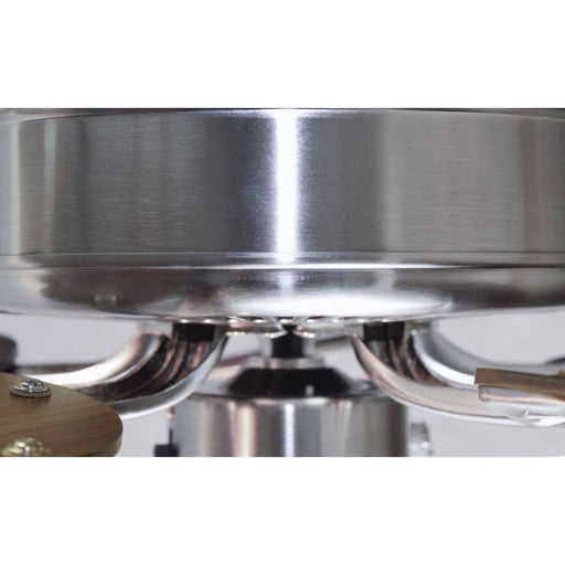 Basic-Max Satin Nickel / Walnut / Pecan Indoor Ceiling Fan - Indoor Ceiling Fan