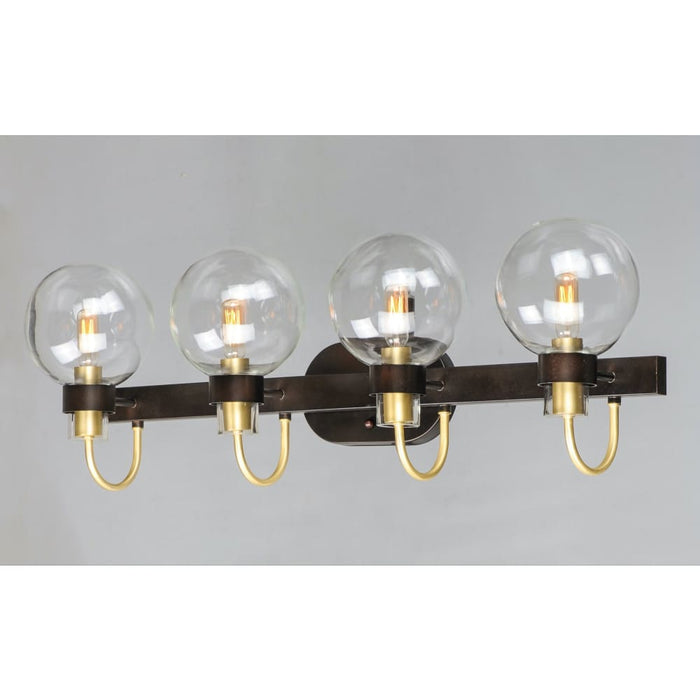 Bauhaus Bronze / Satin Brass Bath Vanity - Bath Vanity