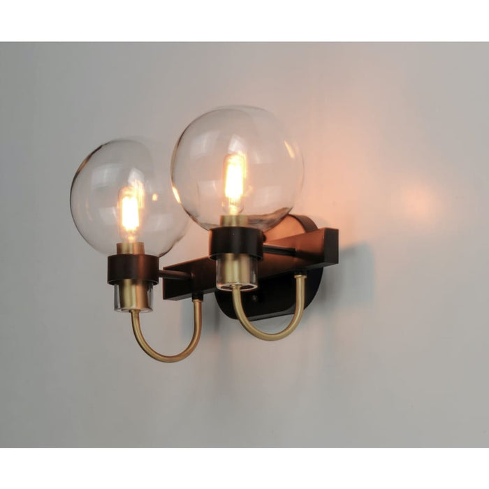 Bauhaus Bronze / Satin Brass Bath Vanity - Bath Vanity