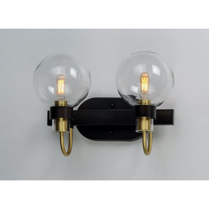 Bauhaus Bronze / Satin Brass Bath Vanity - Bath Vanity