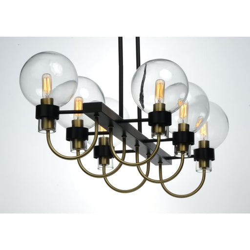 Bauhaus Bronze / Satin Brass Linear Pendant - Pendants