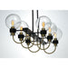 Bauhaus Bronze / Satin Brass Linear Pendant - Pendants