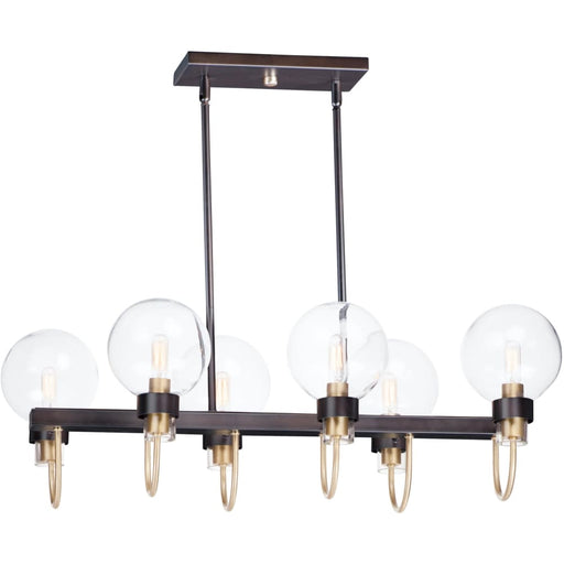 Bauhaus Bronze / Satin Brass Linear Pendant - Pendants