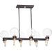 Bauhaus Bronze / Satin Brass Linear Pendant - Pendants