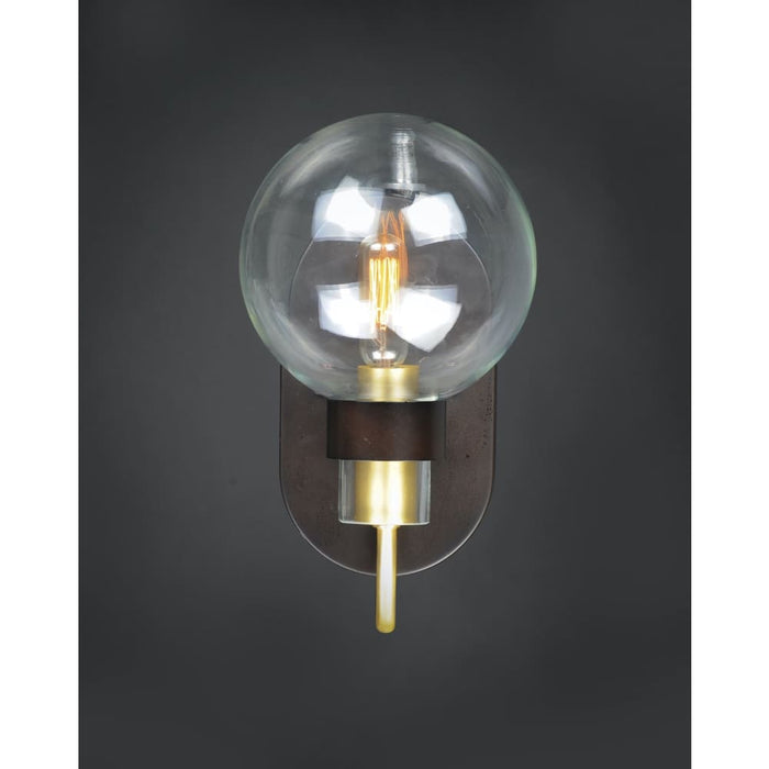 Bauhaus Bronze / Satin Brass Wall Sconce - Wall Sconce