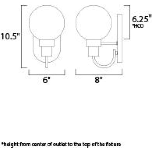 Bauhaus Bronze / Satin Brass Wall Sconce - Wall Sconce