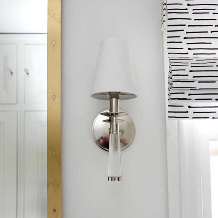 Baxter 1 Light Polished Nickel Sconce - Wall Sconce