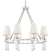 Baxter 8 Light Polished Nickel Chandelier - Chandeliers