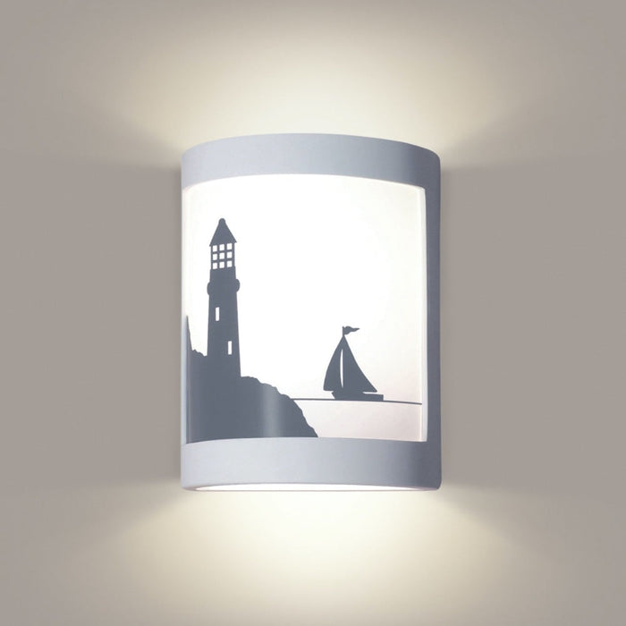 Bay Harbor Satin White LED Wall Sconce - Wall Sconce