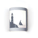 Bay Harbor Satin White LED Wall Sconce - Wall Sconce