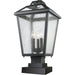 Bayland Black Outdoor Pier Mounted Fixture - Outdoor Pier Mounted Fixture
