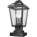 Bayland Black Outdoor Pier Mounted Fixture - Outdoor Pier Mounted Fixture