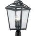 Bayland Black Outdoor Post Mount Fixture - Outdoor Post Mount Fixture