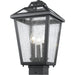 Bayland Black Outdoor Post Mount Fixture - Outdoor Post Mount Fixture