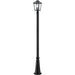 Bayland Black Outdoor Post Mounted Fixture - Outdoor Post Mounted Fixture