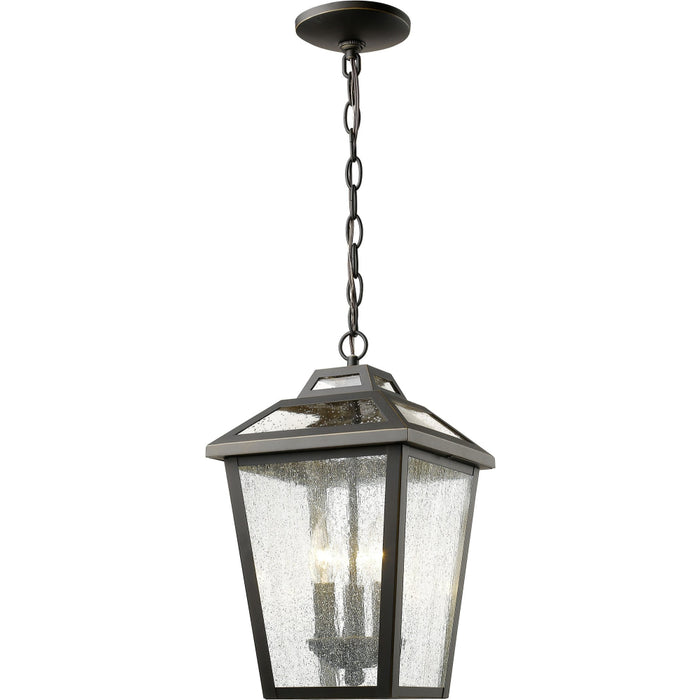 Bayland Oil Rubbed Bronze Outdoor Chain Mount Ceiling Fixture | theLightShop