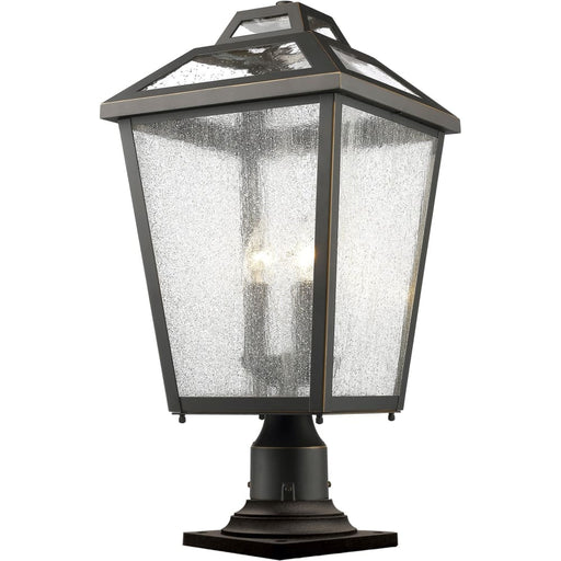 Bayland Oil Rubbed Bronze Outdoor Pier Mounted Fixture | theLightShop