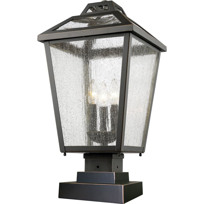 Bayland Oil Rubbed Bronze Outdoor Pier Mounted Fixture | theLightShop
