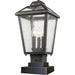 Bayland Oil Rubbed Bronze Outdoor Pier Mounted Fixture | theLightShop