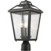 Bayland Oil Rubbed Bronze Outdoor Post Mount Fixture - Outdoor Post Mount Fixture