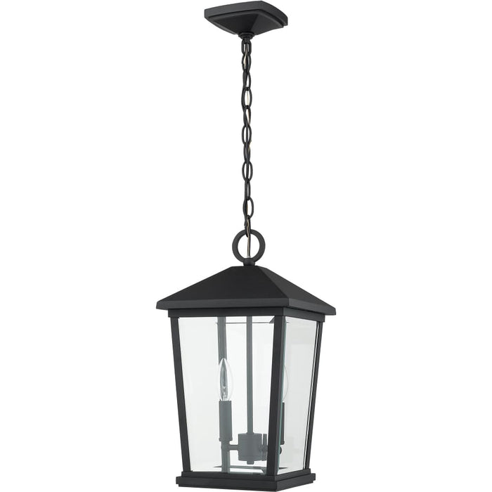 Beacon Black Outdoor Chain Mount Ceiling Fixture - Outdoor Pendants