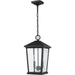 Beacon Black Outdoor Chain Mount Ceiling Fixture - Outdoor Pendants