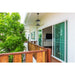 Beacon Black Outdoor Chain Mount Ceiling Fixture - Outdoor Pendants