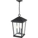Beacon Black Outdoor Chain Mount Ceiling Fixture - Outdoor Pendants